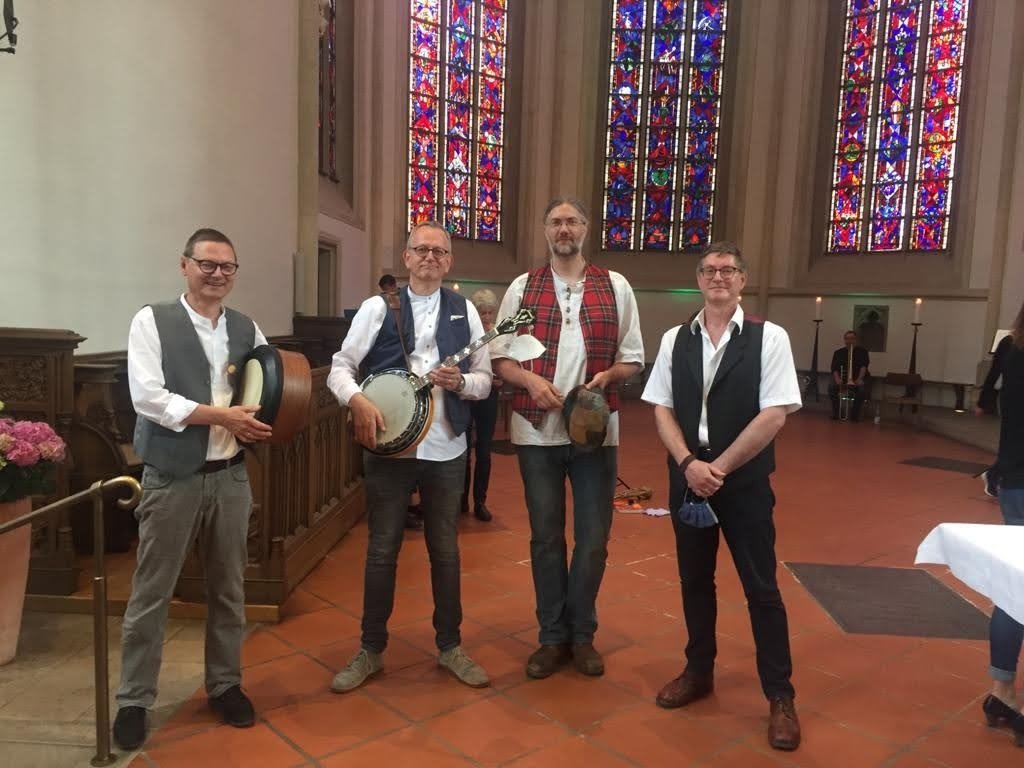 "The Münster Men" war eine der Gruppen, die in der Überwasserkirche auftraten - Foto: Anne Leusmann/Stiftung Bürger für Münster
