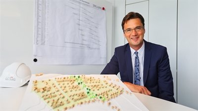 Stefan Wismann wird neuer Geschäftsführer des städtischen Wohnungsunternehmens. Foto: Wohn + Stadtbau GmbH / George Sommer