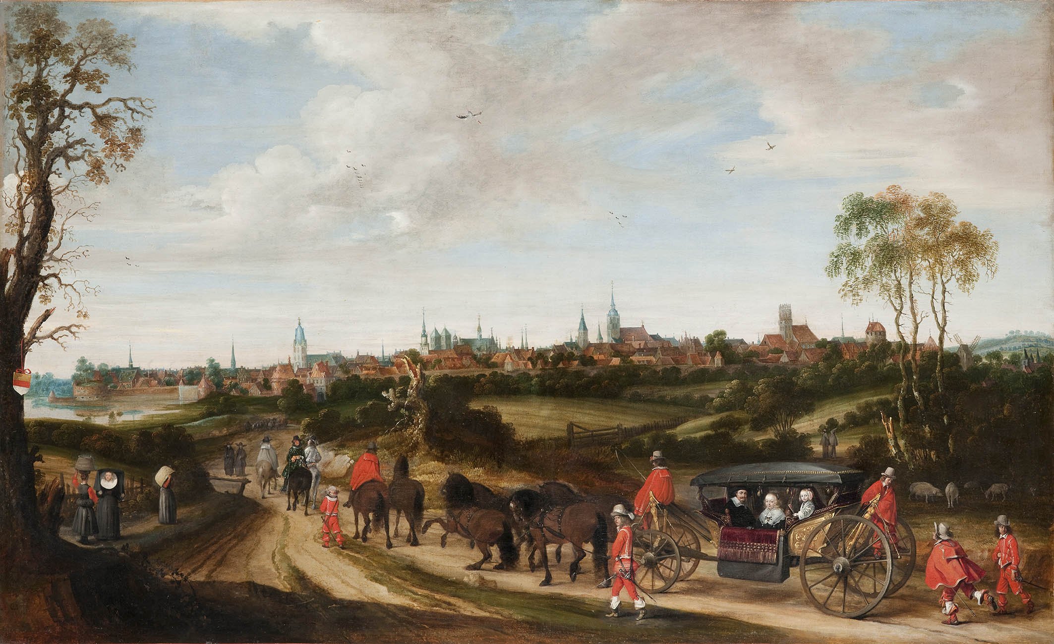 Einzug des Gesandten Adriaen Pauw in Münster von Gerad Terboch um 1617–1681. / Stadtmuseum Münster