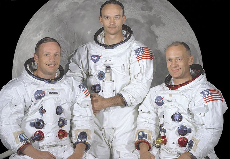 Command Module Pilot, Michael Collins; and Lunar Module Pilot, Edwin E. Aldrin Jr.